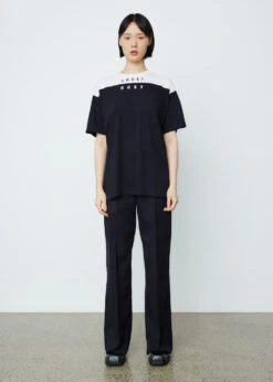 Raf Simons Big Fit Bicolour Americano T-Shirt Ghost Print -Style Haven Shop 221019 Womens Sadie7139