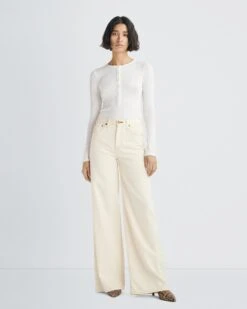 Rag & Bone Featherweight Sofie Wide Leg Jeans