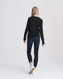 Rag & Bone Slub Long Sleeve T-Shirt -Style Haven Shop W275C51CH 001 C
