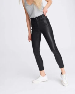 Rag & Bone Nina High-Rise Ankle Skinny Leather Pants