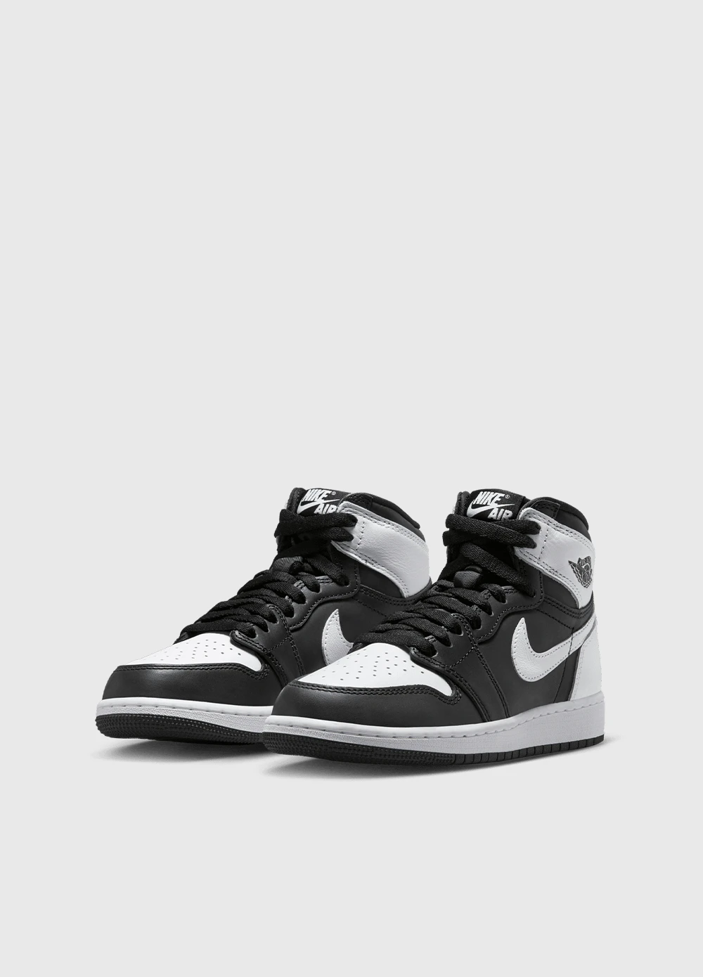 Nike Air Jordan 1 High OG 'Black White' Sneakers (GS) 2 Nike Air Jordan 1 High OG 'Black White' Sneakers (GS) - Image 2
