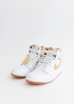 Nike Women's Air Jordan 1 High OG 'White And Gold' Sneakers -Style Haven Shop product incu 009 bde7da96 7d08 49db 86ae bcfedaf44b3e