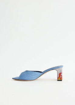 Ade Grosgrain Moire Denim Mules -Style Haven Shop product incu 021 e6d8e867 de78 4287 996b 9cc333556960