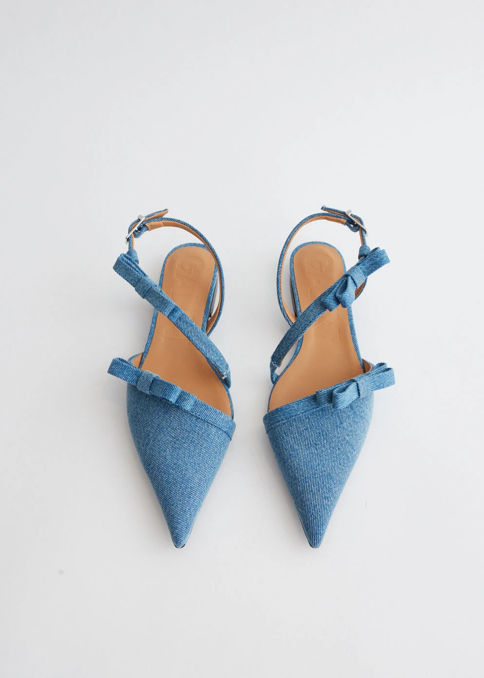 Ganni Multi Bow Pointy Cut Out Ballerinas 4 Ganni Multi Bow Pointy Cut Out Ballerinas - Image 4