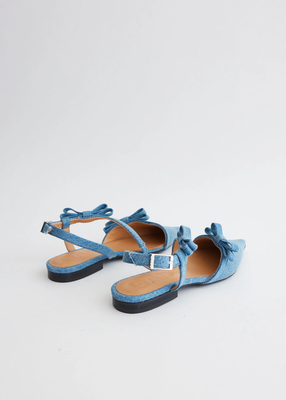 Ganni Multi Bow Pointy Cut Out Ballerinas 5 Ganni Multi Bow Pointy Cut Out Ballerinas - Image 5