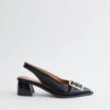 Ganni Feminine Buckle Slingback Pumps