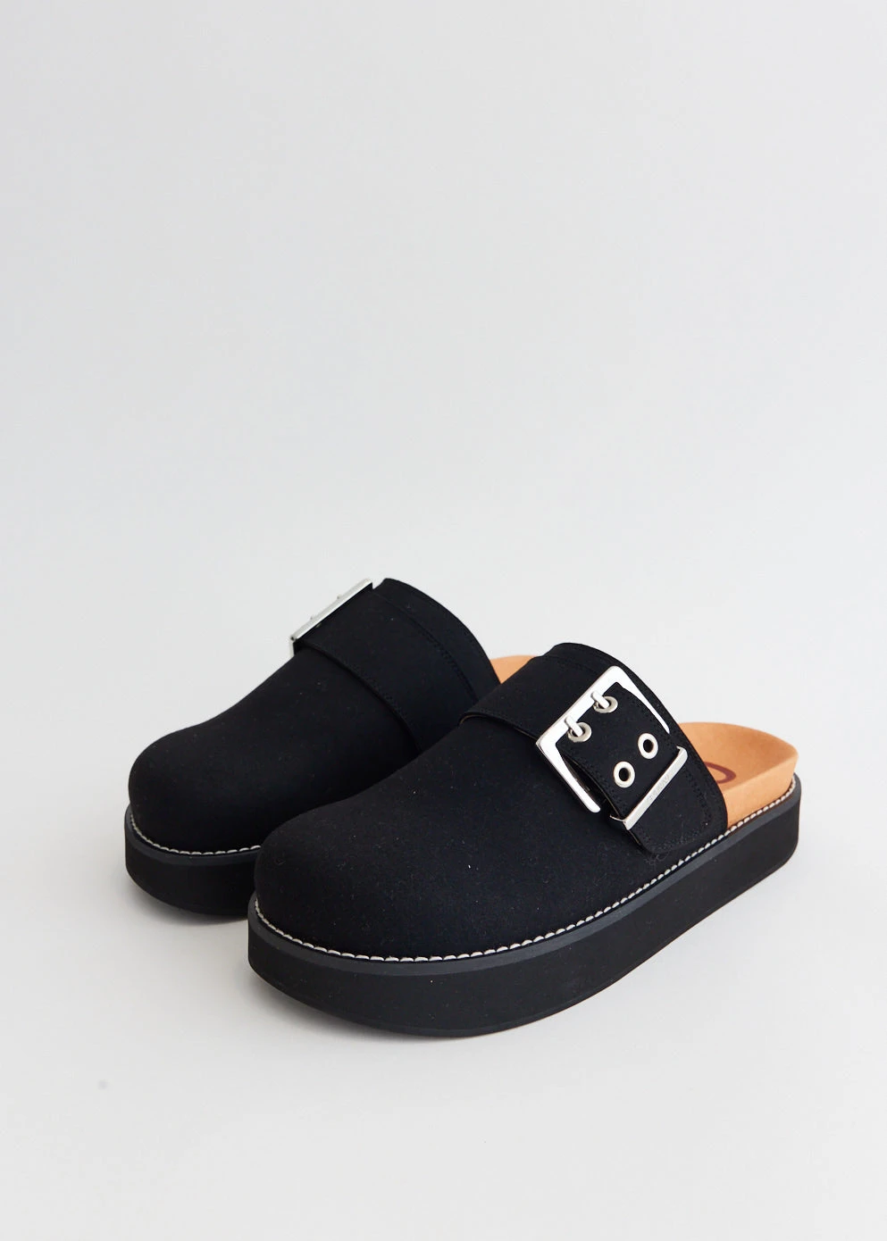 Ganni Feminine Buckle Mule Sandals 2 Ganni Feminine Buckle Mule Sandals - Image 2