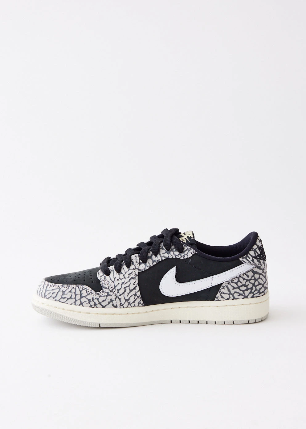 Nike Women's Air Jordan 1 Low OG 'Black Elephant' Sneakers 5 Nike Women's Air Jordan 1 Low OG 'Black Elephant' Sneakers - Image 5
