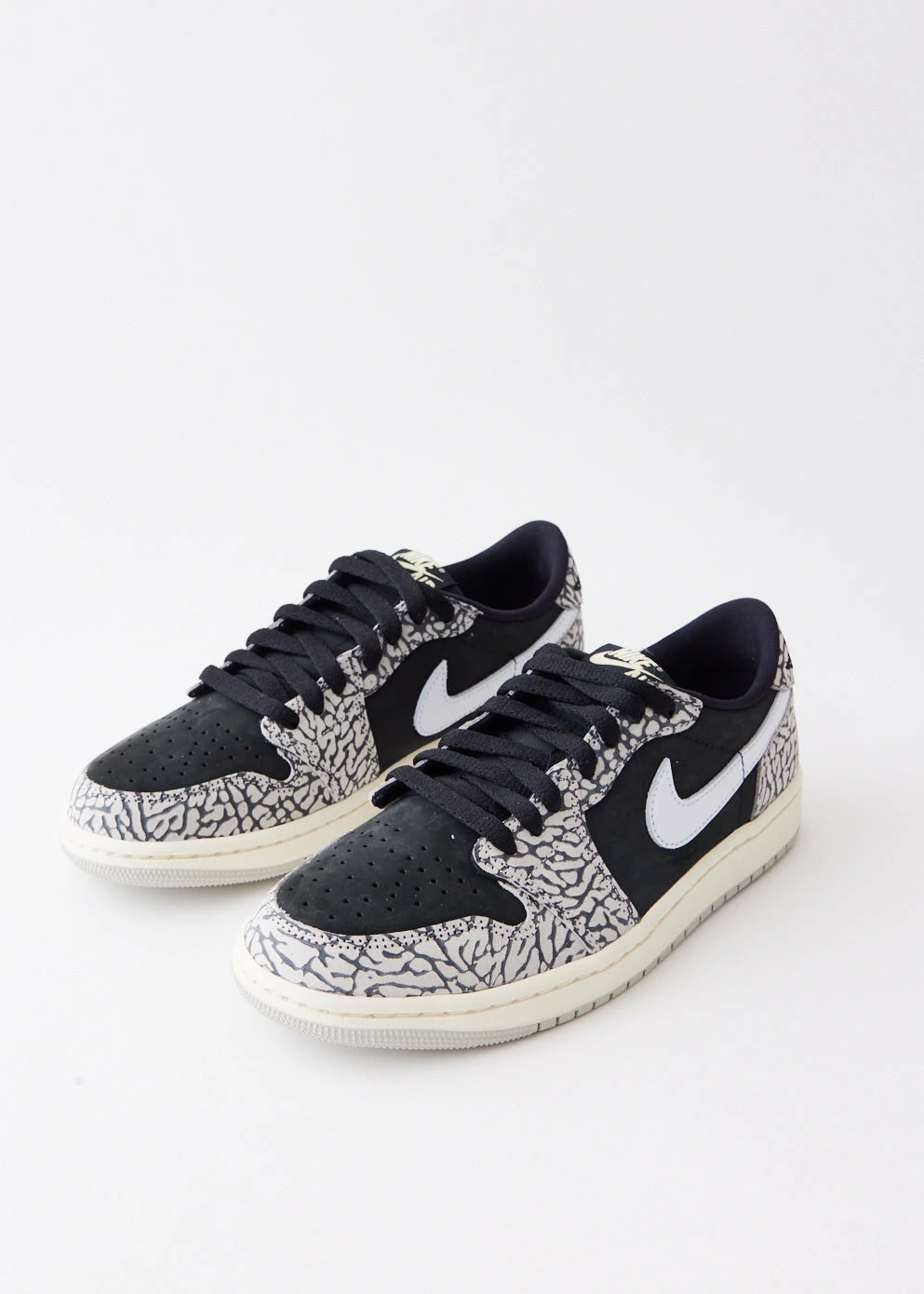 Nike Women's Air Jordan 1 Low OG 'Black Elephant' Sneakers 2 Nike Women's Air Jordan 1 Low OG 'Black Elephant' Sneakers - Image 2