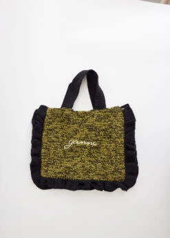 Ganni Crochet Frill Tote