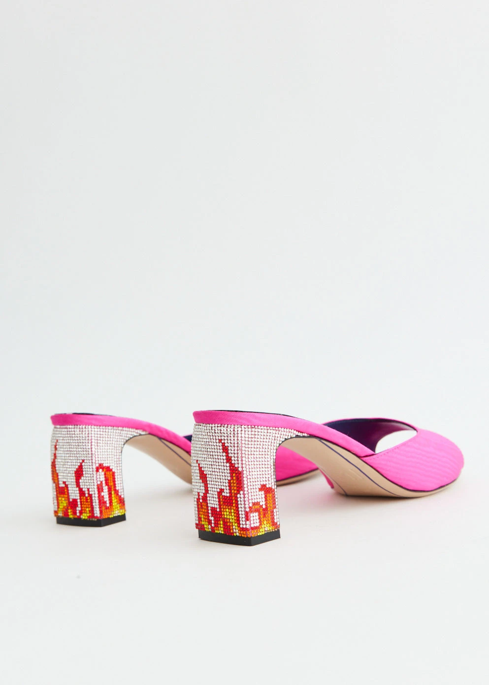 Ade Grosgrain Moire Mules 2 Ade Grosgrain Moire Mules - Image 2