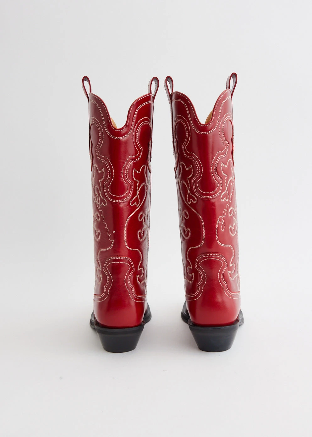 Ganni Mid Shaft Embroidered Western Boots 4 Ganni Mid Shaft Embroidered Western Boots - Image 4