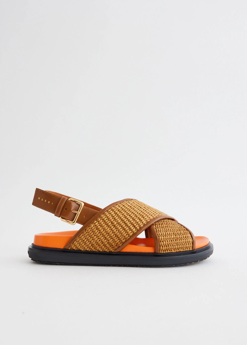 Marni Fussbett Criscross Rafia Sandals 1 Marni Fussbett Criscross Rafia Sandals
