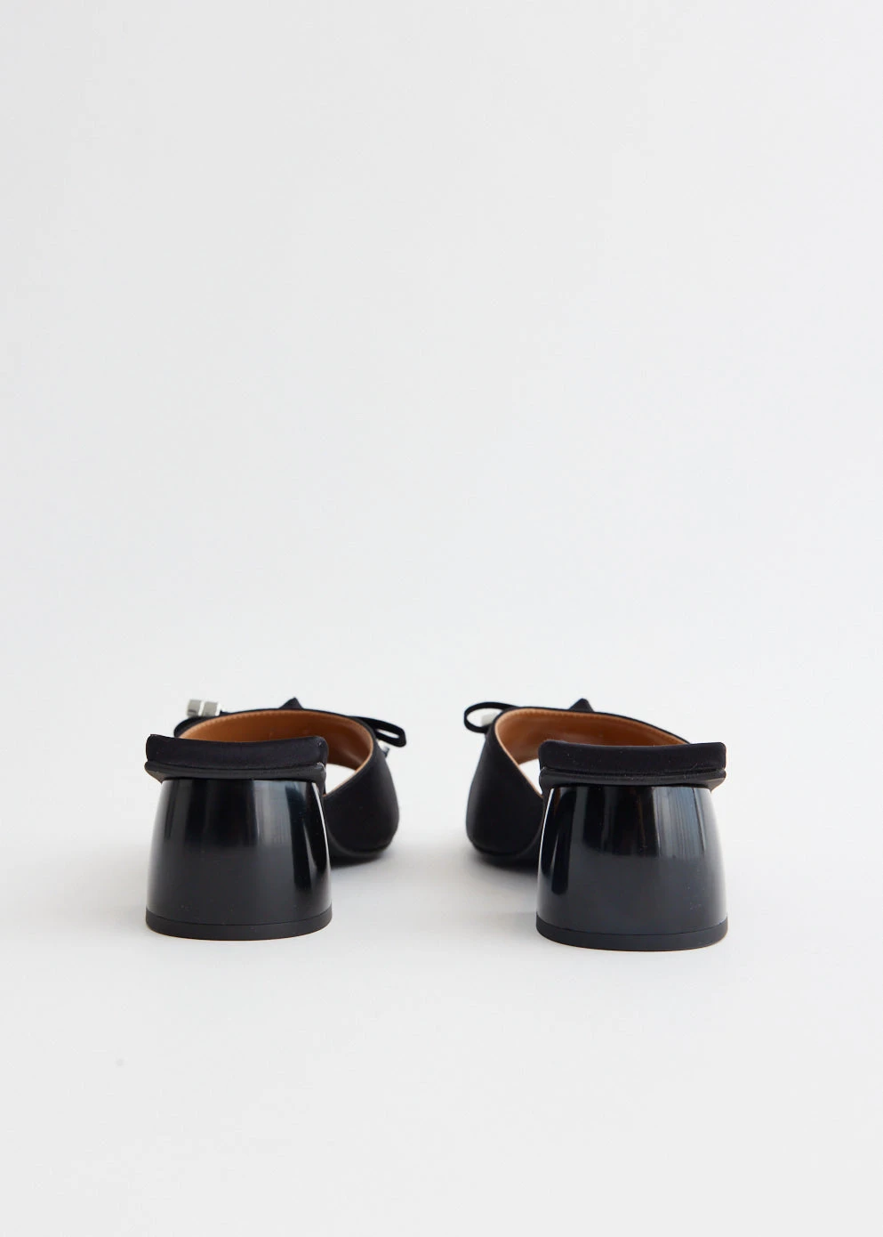 Ganni Butterfly Mid Heel Bow Mules 5 Ganni Butterfly Mid Heel Bow Mules - Image 5