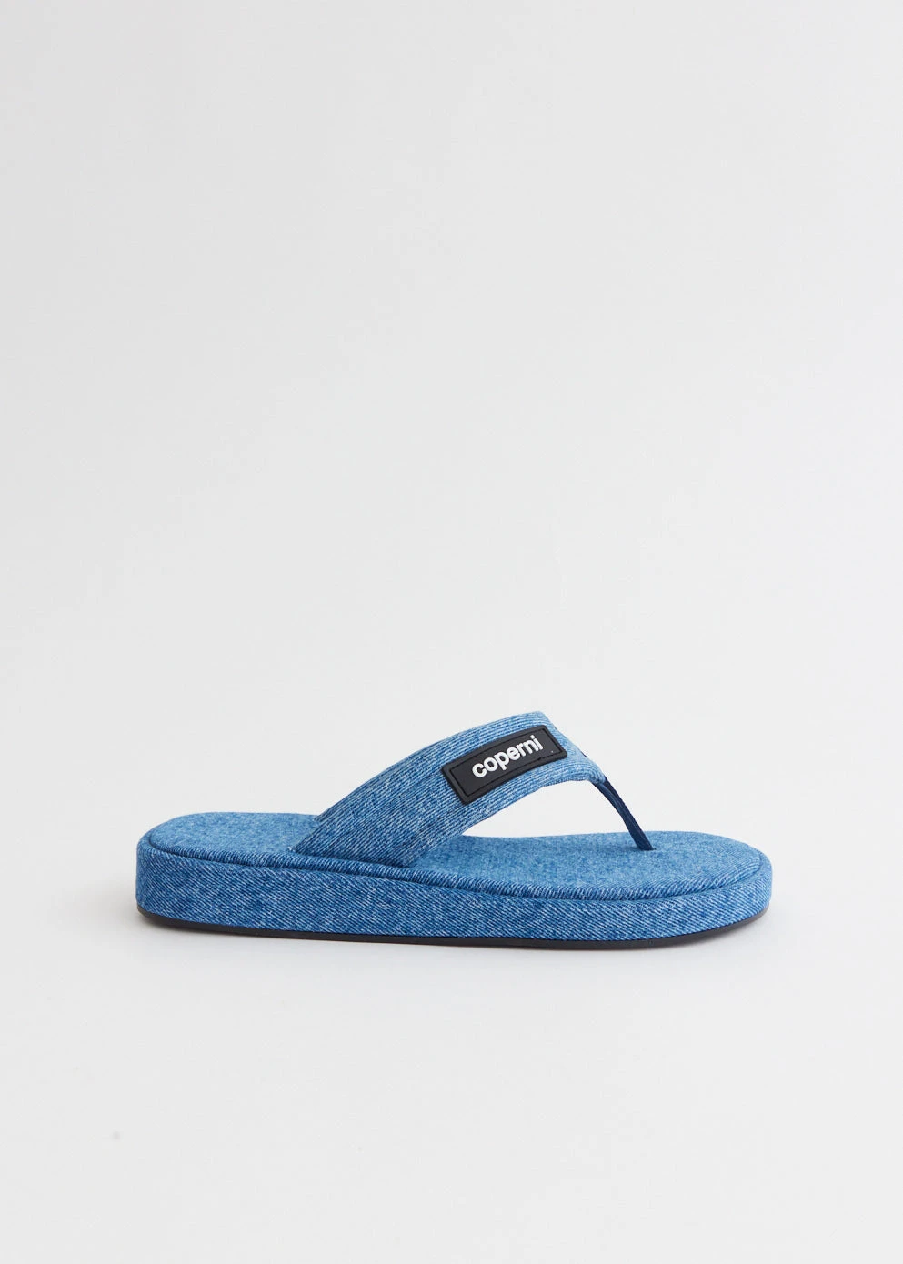 Coperni Denim Branded Flip Flop Sandals 1 Coperni Denim Branded Flip Flop Sandals