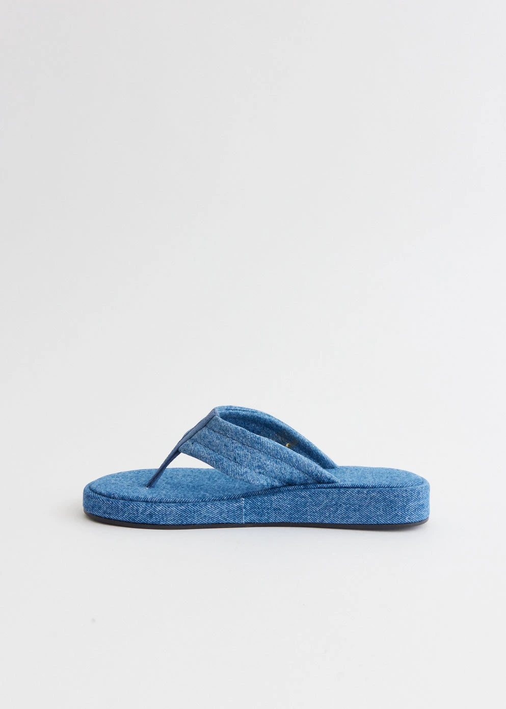 Coperni Denim Branded Flip Flop Sandals 5 Coperni Denim Branded Flip Flop Sandals - Image 5