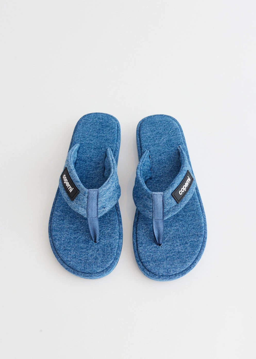 Coperni Denim Branded Flip Flop Sandals 3 Coperni Denim Branded Flip Flop Sandals - Image 3