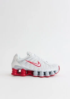 Nike Women's Shox TL 'Platinum Tint Gym Red' Sneakers