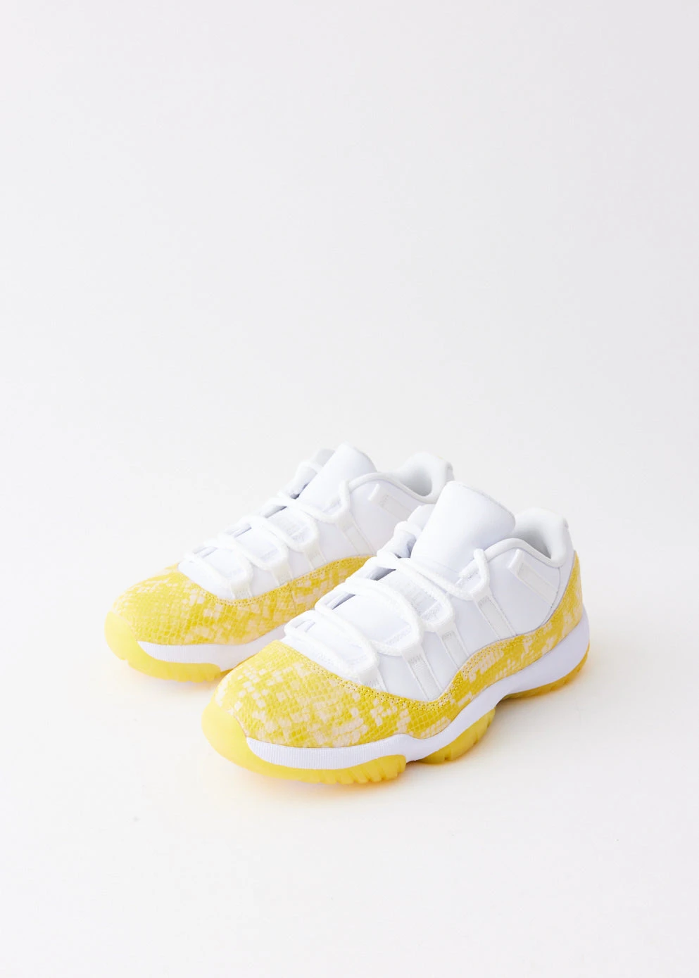 Nike Women's Air Jordan 11 Retro 'Yellow Snakeskin' Sneakers 2 Nike Women's Air Jordan 11 Retro 'Yellow Snakeskin' Sneakers - Image 2