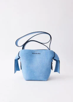 Acne Studios Musubi Mini Suede Denim Bag