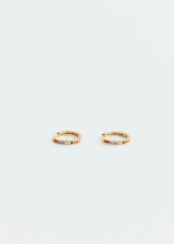 Regular Gold Rainbow Hoops