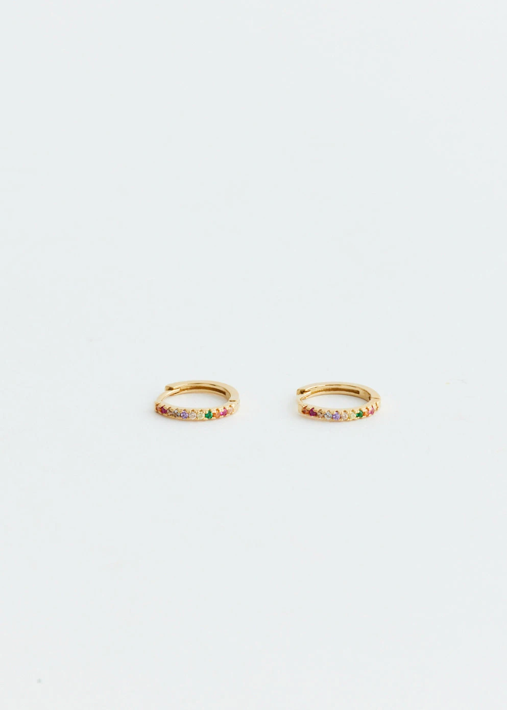 Regular Gold Rainbow Hoops 1 Regular Gold Rainbow Hoops