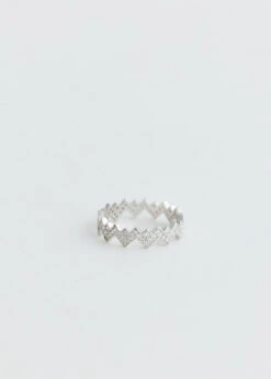 Silver Crystal Zig Zag Ring -Style Haven Shop product incu 275 cdb76571 bf2c 4295 97f9 80cebaf5a6e5