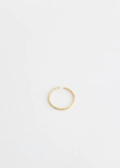 Wave Adjustable Gold Ring