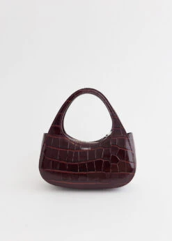 Coperni Croco Micro Baguette Swipe Bag