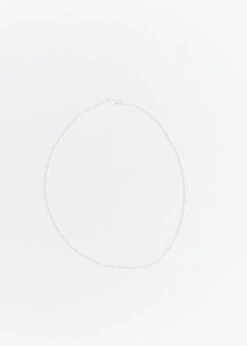 Slim Figaro Chain Silver 45cm