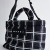 Marni Tote Ew Nylon Check Bag