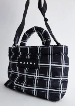 Marni Tote Ew Nylon Check Bag