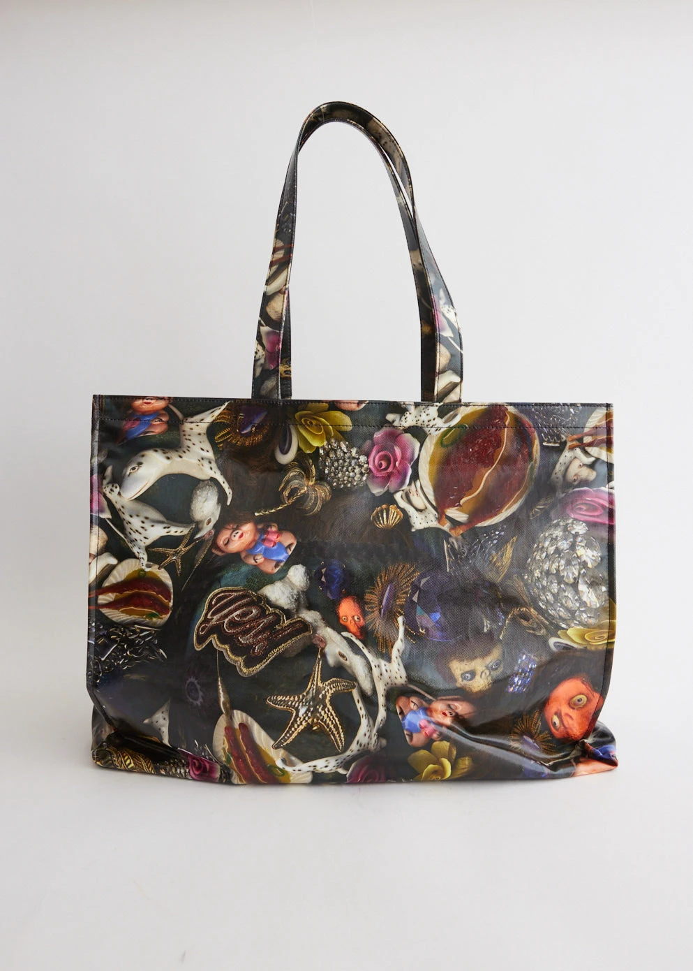 Acne Studios Logo Shopped East West Tote Bag 1 Acne Studios Logo Shopped East West Tote Bag