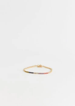 Rainbow Tennis Bracelet