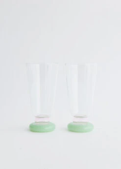 Set Of 2 Deco Cocktail Glasses