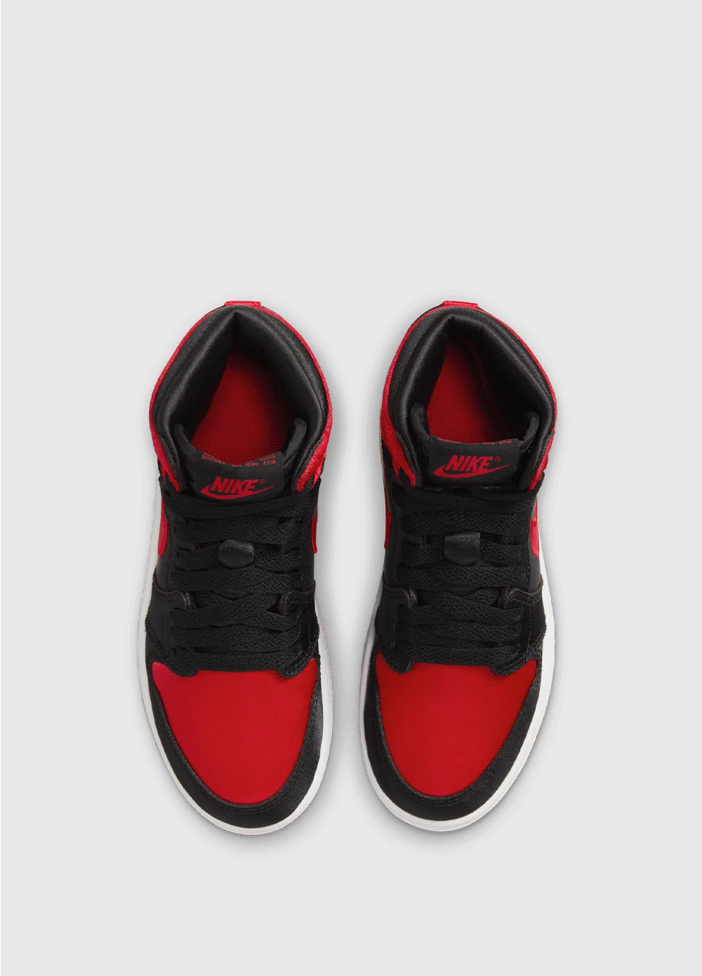 Nike Women's Air Jordan 1 Retro High OG 'Satin Bred' Sneakers 3 Nike Women's Air Jordan 1 Retro High OG 'Satin Bred' Sneakers - Image 3