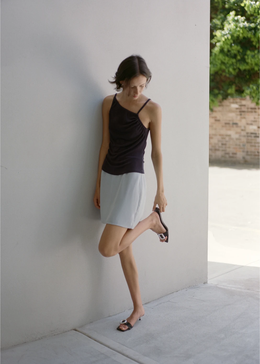 Reach Satin Mini Skirt 2 Reach Satin Mini Skirt - Image 2