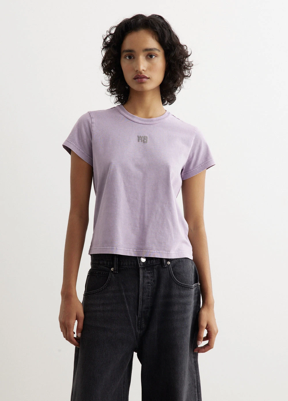 ALEXANDER WANG Essential Jersey Shrunk T-Shirt 1 ALEXANDER WANG Essential Jersey Shrunk T-Shirt