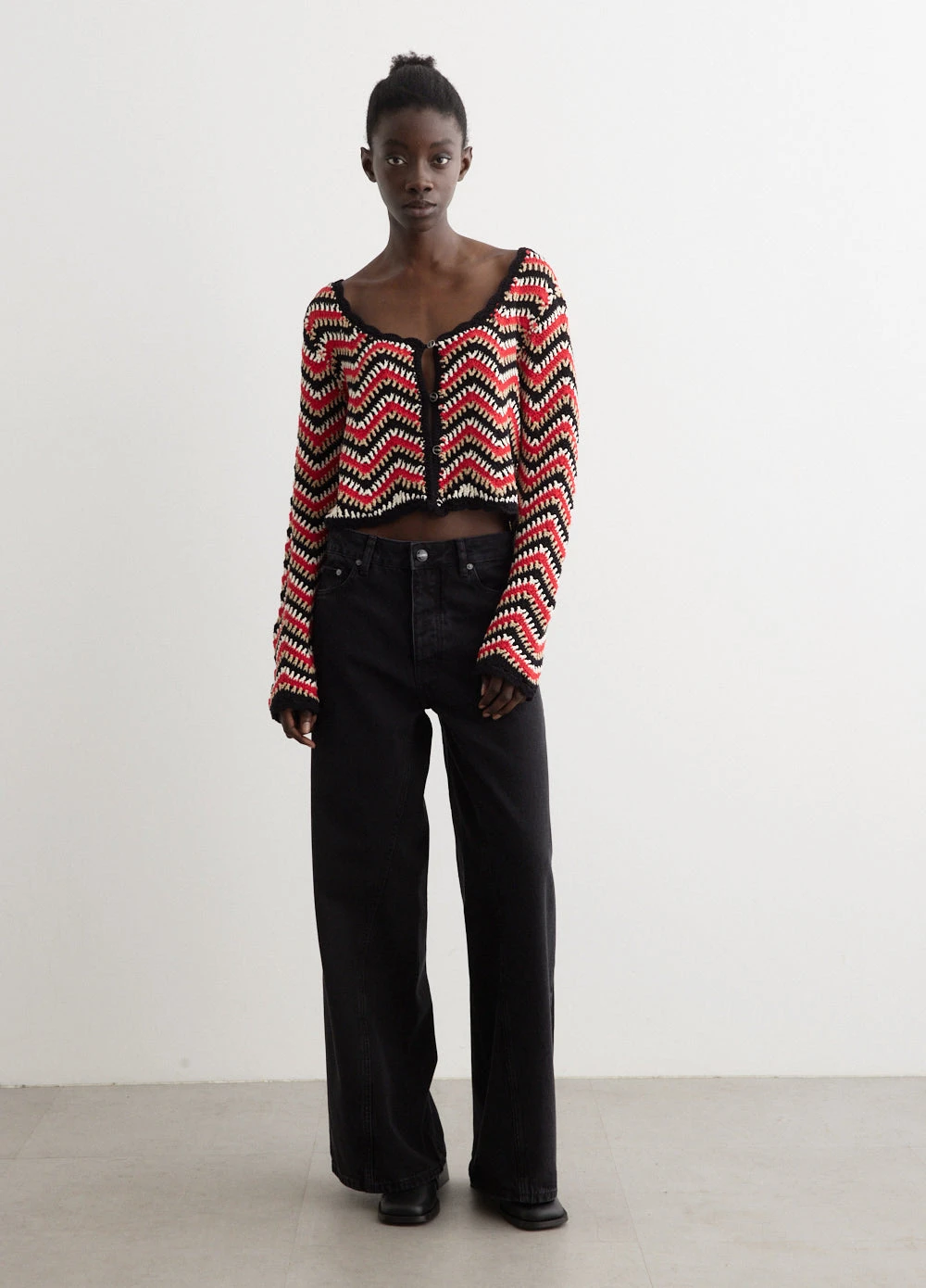 Ganni Cotton Crochet Cardigan 3 Ganni Cotton Crochet Cardigan - Image 3