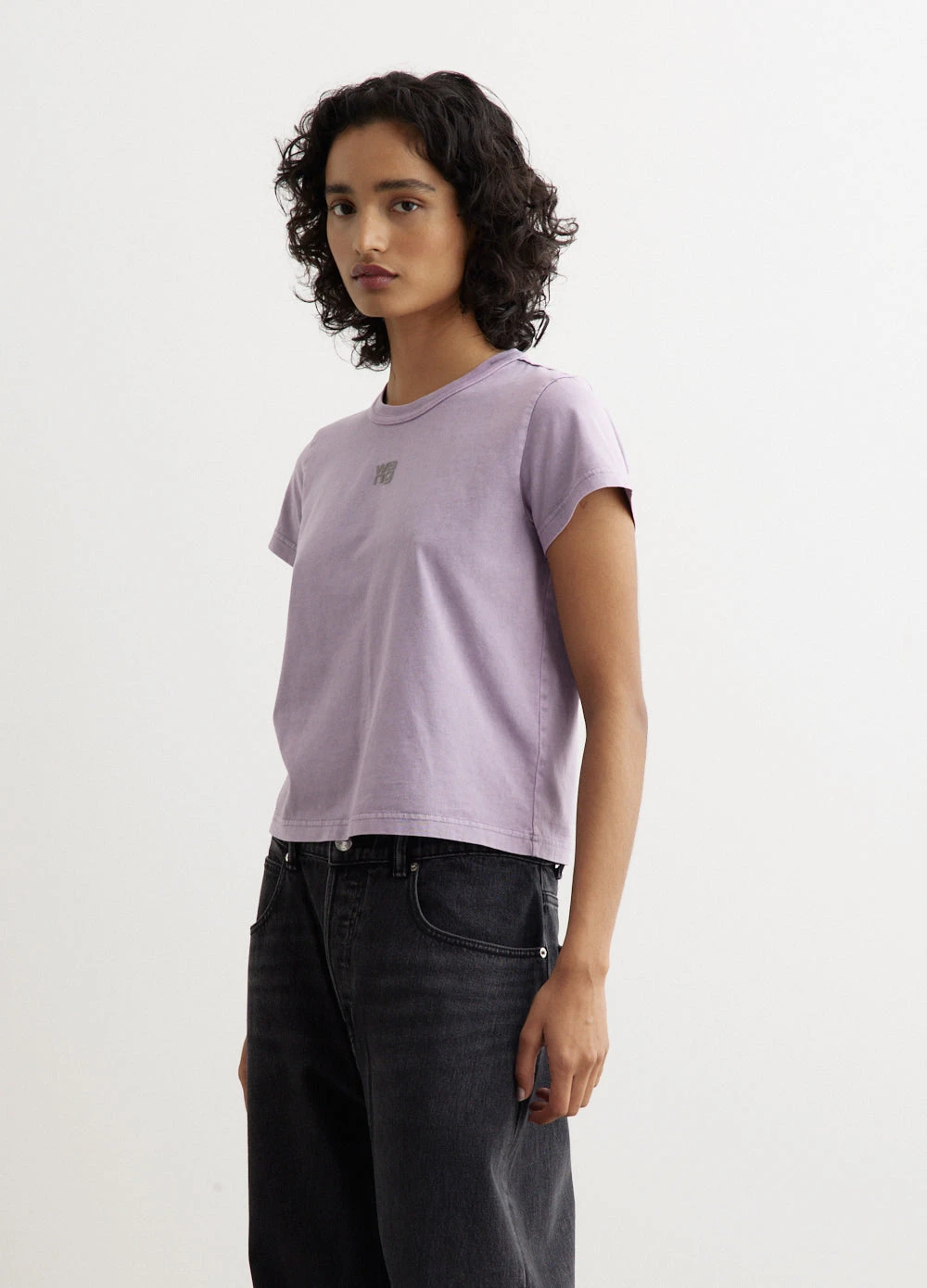 ALEXANDER WANG Essential Jersey Shrunk T-Shirt 4 ALEXANDER WANG Essential Jersey Shrunk T-Shirt - Image 4