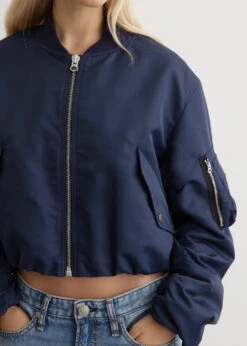 Rag & Bone Maggie Cropped Nylon Bomber -Style Haven Shop womens incu 021 a686bf42 87c9 4ac3 95e7 1d0a64a3e98e