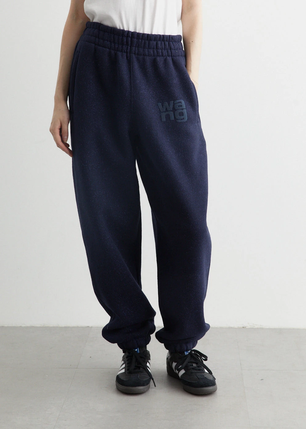 ALEXANDER WANG Glitter Essential Terry Sweatpants With Puff Logo 3 ALEXANDER WANG Glitter Essential Terry Sweatpants With Puff Logo - Image 3