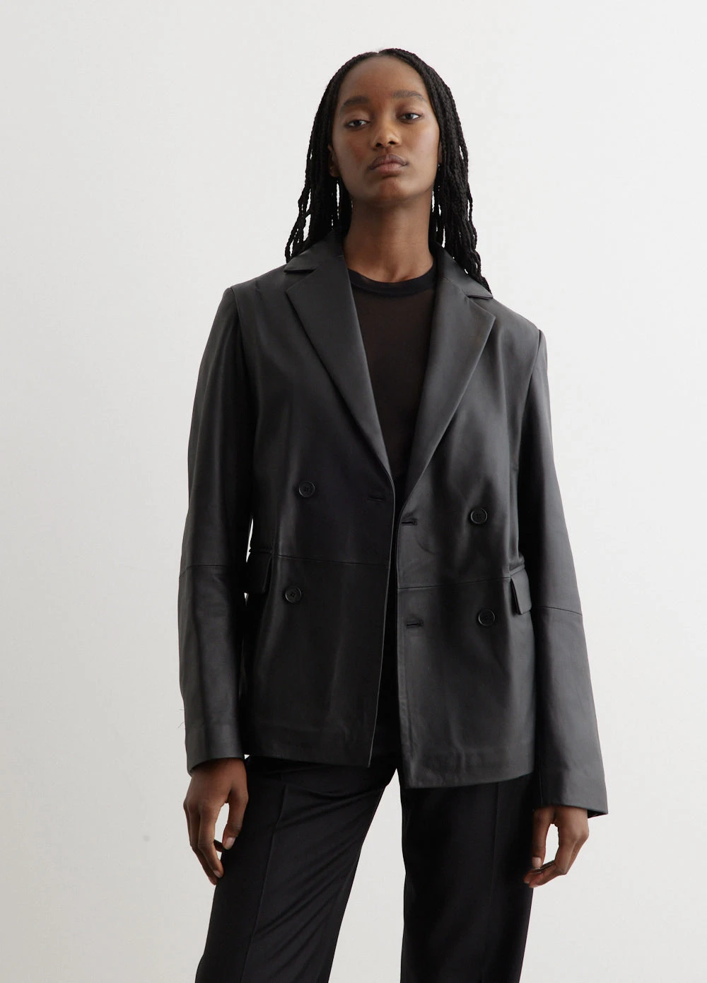 Leather Blazer 2 Leather Blazer - Image 2