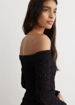 Ganni Off-Shoulder Smock Blouse -Style Haven Shop womens incu 036 e07000bb 6fb7 4a1a bb6b 157ce6a79b47