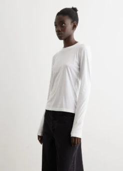 Ganni Future Stretch Jersey Slim T-Shirt -Style Haven Shop womens incu 039 c92b8399 8933 44c1 b57b d4442a1b41ad