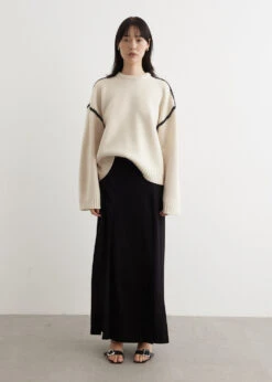 Toteme Embroidered Wool Cashmere Knit