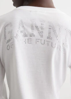 Ganni Future Stretch Jersey Slim T-Shirt