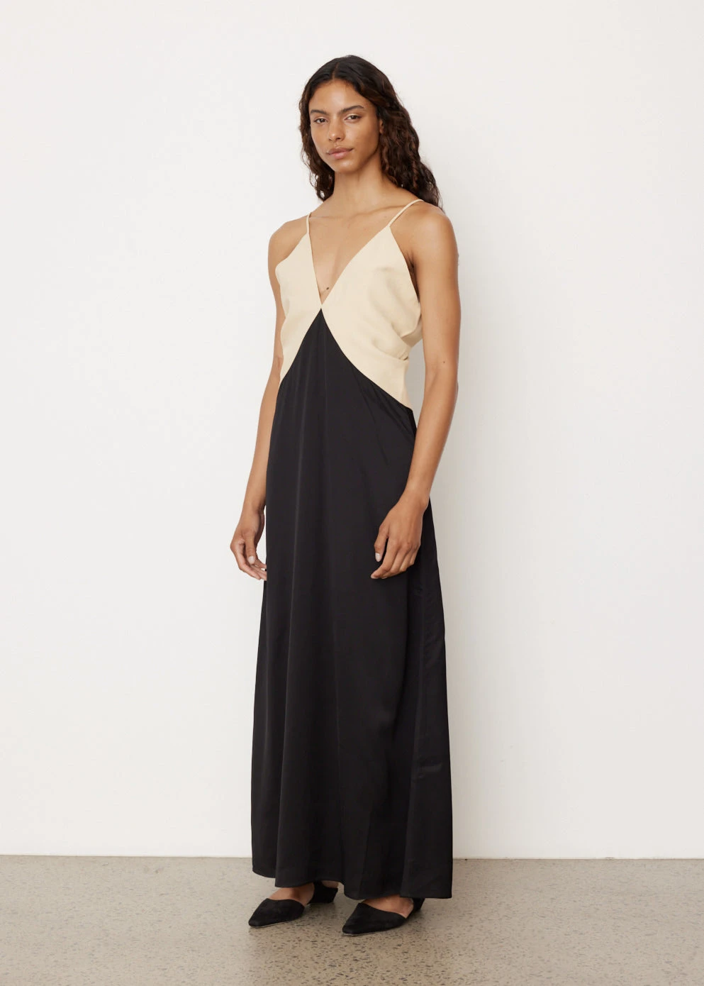 Toteme Draped Twill Cami Dress 4 Toteme Draped Twill Cami Dress - Image 4