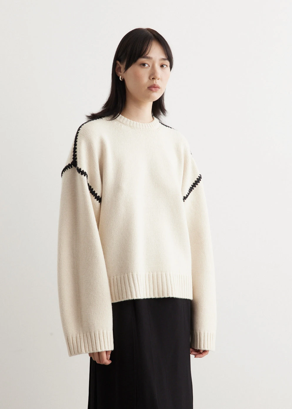 Toteme Embroidered Wool Cashmere Knit 4 Toteme Embroidered Wool Cashmere Knit - Image 4