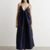 Ganni Shiny Taffeta Strap Dress